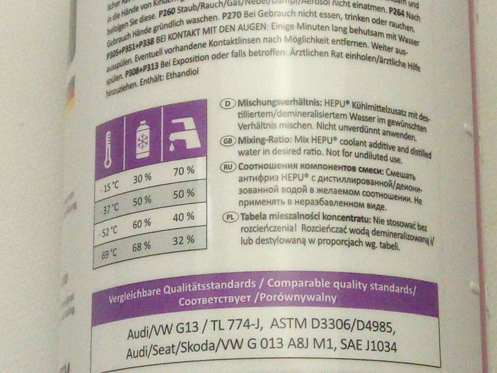 Антифриз HEPU концентрат (фіолетовий) 1,5 л. (P999-G13) від компанії Автосклад - фото 1