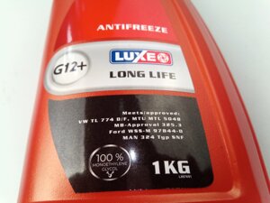 Антифриз LUXE LONG LIFE G12+40) (червоний) 1 кг.