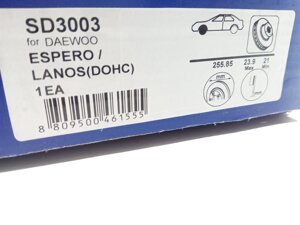 Диск тормозной Lanos 1.6, Hi-Q (SD3003) 1 шт (96179110)