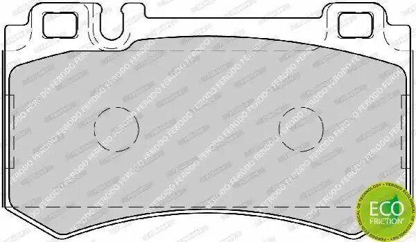 Гальмівні колодки зад. MB W211/W220 01-08 (brembo) (111,5x63,9x15,8), FERODO (FDB1809) від компанії Автосклад - фото 1