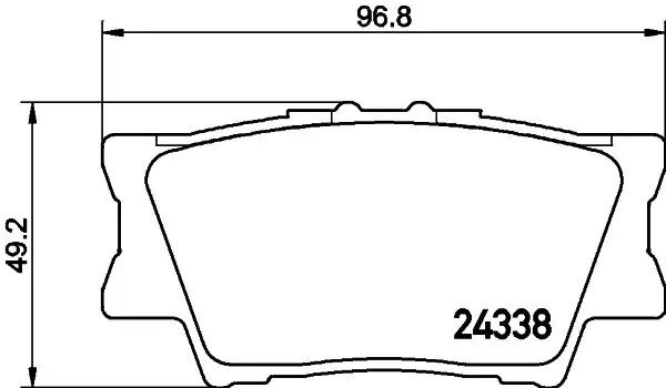 Колодки гальмівні дискові комплект; задн., HELLA PAGID (8DB355006881) від компанії Автосклад - фото 1