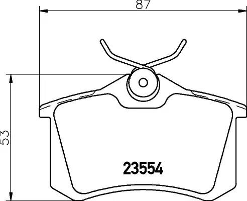 Колодки гальмівні дискові комплект; задн., HELLA PAGID (8DB355017711) від компанії Автосклад - фото 1