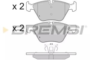 Гальмівні колодки пер. BMW 1 (E81/E87) 06-12 (ATE), Bremsi (BP3479)