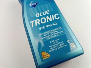 Олива моторна 10W-40 напівсинтетична ARAL Blue Tronic 1л (14F736) (20488)