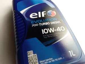 Олива моторна 10W-40 напівсинтетична ELF Evolution 700 TURBO DIESEL 1л. (201558)