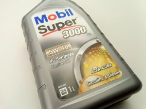 Олива моторна 5W-40 синтетична MOBIL Super 3000 X1 1л. (152567)