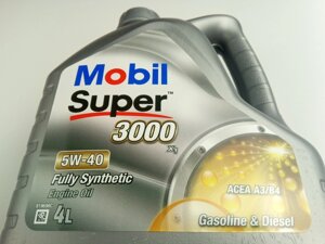 Олива моторна 5W-40 синтетична MOBIL Super 3000 X1 4л. (152061)