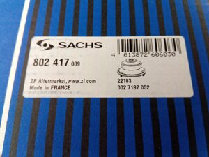 Опора передней стойки Skoda/VW, SACHS (802 417) с подшипником (1K0412331B)