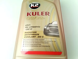 Антифриз K2 Kuler -37 (червоний) 1 л. (T201C)