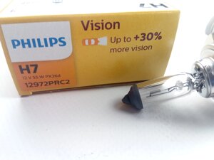 Лампа PHILIPS H7 12v 55w Premium +30 (12972 PR) к-т 2 шт. (12972 PRC2)