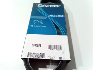 Ремінь генератора струмочковий ВАЗ 1118 (з ГУР), DAYCO (6PK888) (1118-1041020)