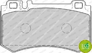 Гальмівні колодки зад. MB W211/W220 01-08 (brembo) (111,5x63,9x15,8), FERODO (FDB1809)