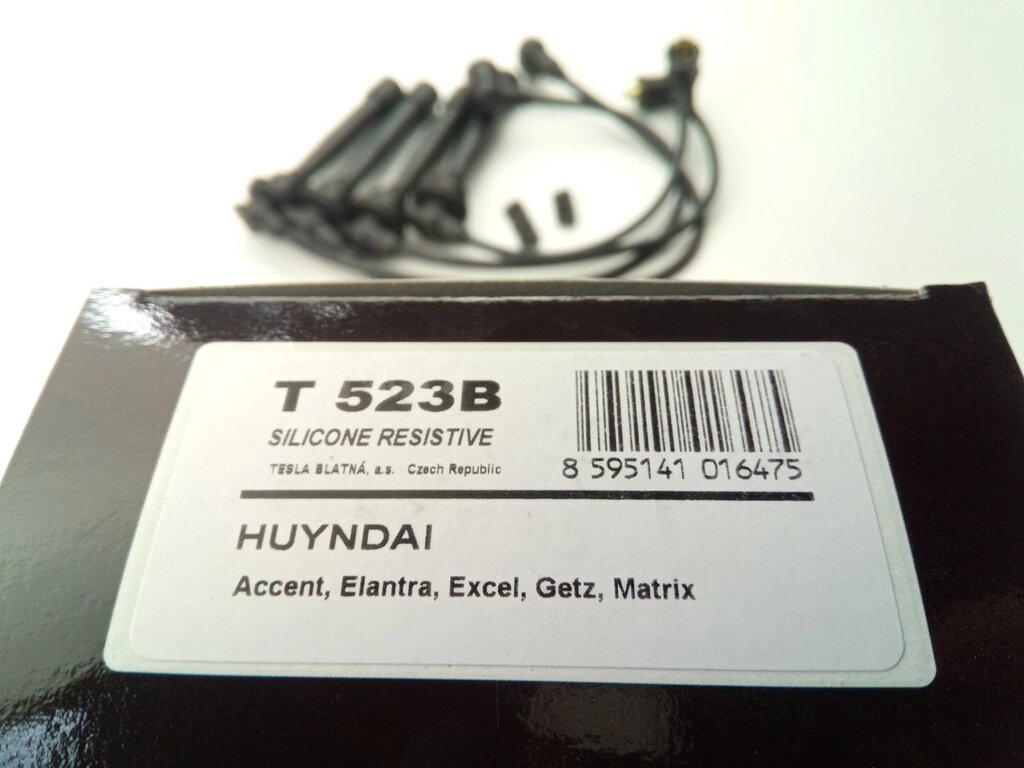 Провода зажигания Accent 1.4/Getz 1.4-1.6, TESLA (T523B) (27501-26D00) від компанії Автосклад - фото 1