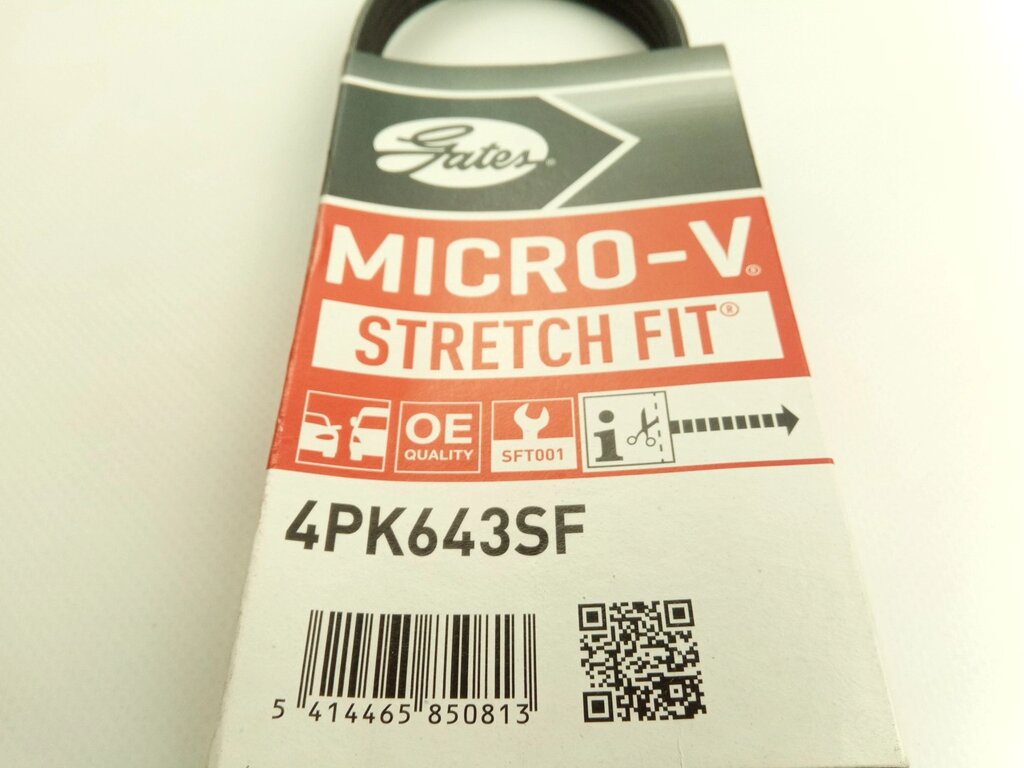 Ремень ГУР Aveo T300, Gates (4PK643SF) (55564676) від компанії Автосклад - фото 1