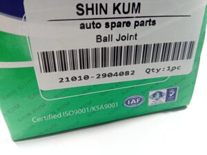 Шаровая опора ВАЗ 2101, SHIN KUM (2101-2904082) нижняя усиленная