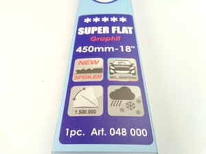 Щетка стеклоочистителя ALCA SUPER FLAT 450-18,048) без корпуса (ресничка) 1шт.