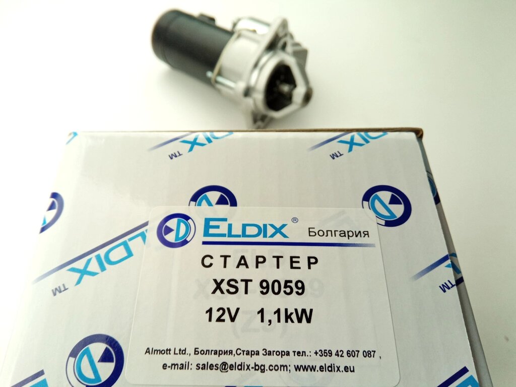 Стартер Lanos 1.5-1.6 на пост. магнитах с редуктором, Eldix (ELD-XST-9059) 1,1 kW  Z9 (96208781) від компанії Автосклад - фото 1