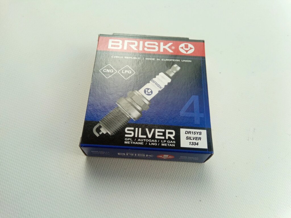 Свеча зажигания BRISK Silver DR15YS (ВАЗ 2112) (для газ. оборуд.) (2112-3707010) (DR15YS. 4K) від компанії Автосклад - фото 1