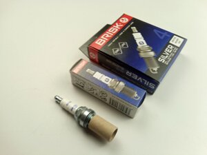 Свеча зажигания BRISK Silver DR17YS (Lacetti 1.8) (для газ. оборуд.) к-т, Чехия (DR17YS. 4K)