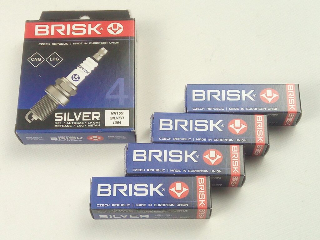 Свеча зажигания BRISK Silver NR15S (ГАЗ 402 дв.) (для газ. оборуд.) (NR15S. 4K) від компанії Автосклад - фото 1