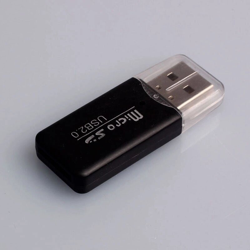 Адаптер, Картрідер з ковпачком USB - microSD. Перехідник читання карт пам'яті microSD від компанії Роман Противень - фото 1