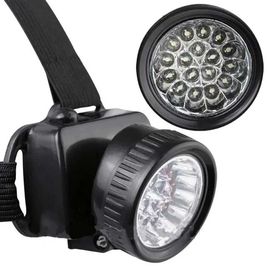 Flash valobe DQ-539 3R3xAAA/ 17LED/ кріплення на голові від компанії Роман Противень - фото 1