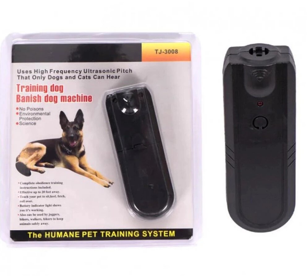 Кишеньковий ультразвуковий відлякувач собак Dog Repeller Sonic TJ-3008 від компанії Роман Противень - фото 1