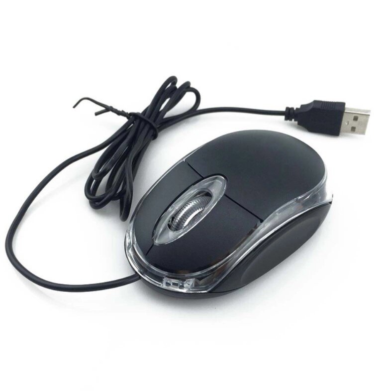 Миша провідна оптична ML M01 BLACK оптична USB Optical Mouse від компанії Роман Противень - фото 1