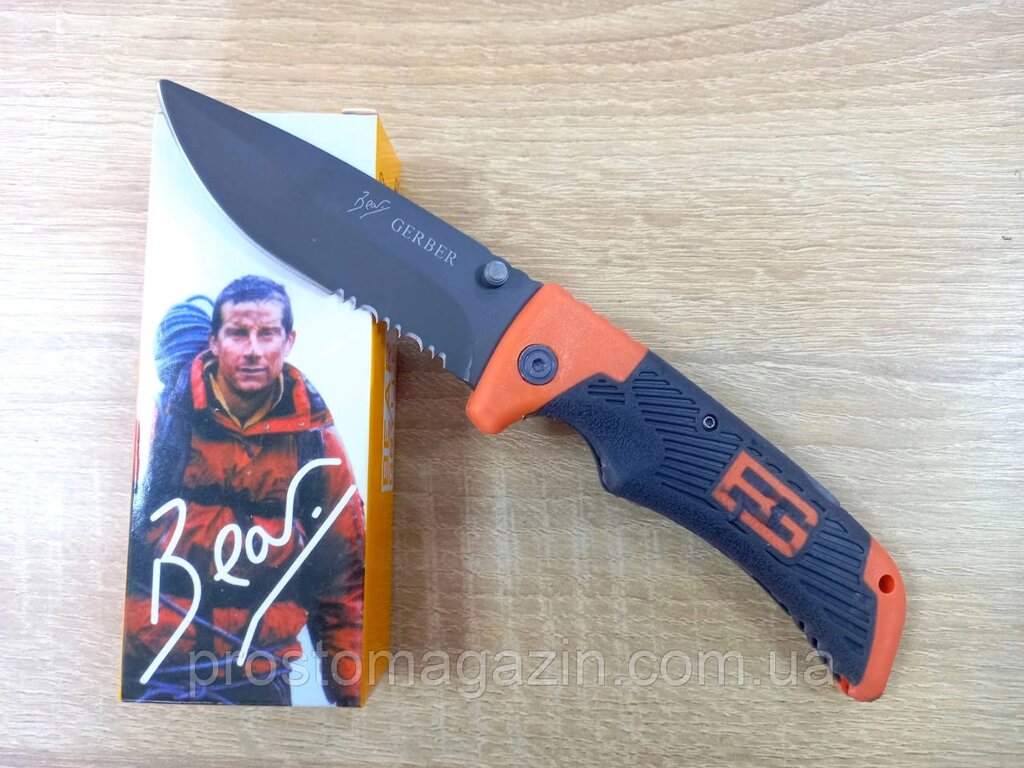 Нож Складной Gerber Bear Grylls Scout раскладной средний 19 см від компанії Роман Противень - фото 1