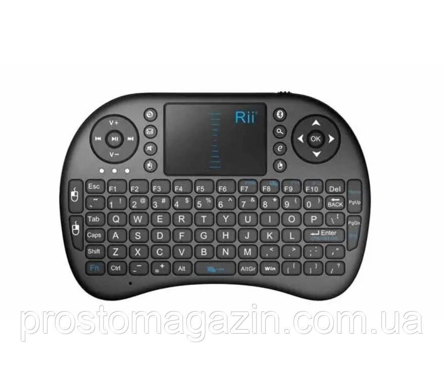 Бездротова міні клавіатура RT-MWK08 (Rii i8)СУПЕР ПУЛЬТ для ПК і Android Mini PC англійська розкладка - розпродаж