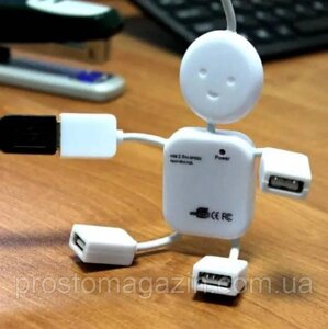 USB -хаб людина на 4 портах з індикацією роботи (USB -концентратор)