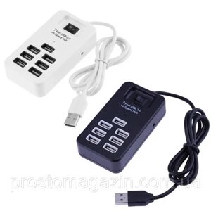 Розгалужувач Концентратор Хаб USB (7 входу) P-1602 USB HUB 2.0 з вимикачем