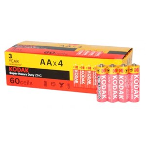 Батарейки KODAK R6P/AA 4штуки в упаковке