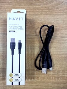 Havit HV-CB620C 1M TYPE-C 2.0A Чорний кабель