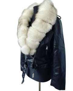 Косуха куртка жіноча з хутром Песец вуаль, 42