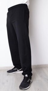 Чоловічі спортивні штани прямі Чорний, 56