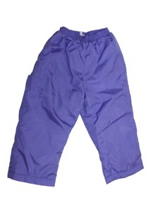 Дитячі осінні штани з плащової тканини на флісі