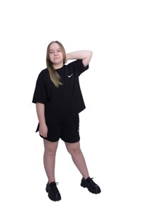 Костюм спортивний жіночий літній (футболка+шорти) трикотажний