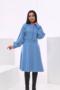 Жіноча трикотажна сукня Синій XL