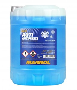 Антифриз mannol antifreeze AG 11 -40 синій 10л