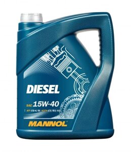 Моторное масло mannol diesel 15W40 5л