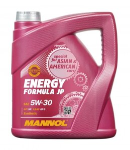 Моторное масло mannol energy formula JP 5W30 4л