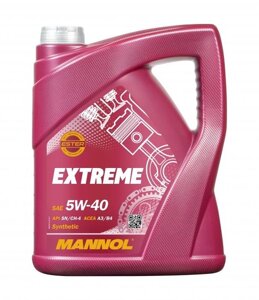 Моторное масло mannol extreme 5W40 5л