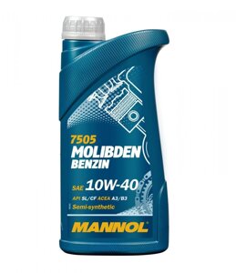 Моторне масло Mannol Molibden Benzin 10W-40 SL / CF 1л