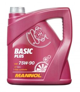 Трансмиссионное масло mannol BASIK PLUS 75W90 GL-4 + 4л