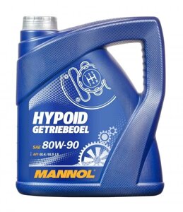 Трансмиссионное масло mannol hypoid getriebeoil 80W90 GL-5 4л