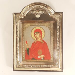Ікона Марії Магдалині рівноапостольній, лик 10х12 см, у пластиковій чорній рамці