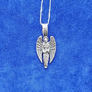 Срібний медальйон Ангел Хранитель 2.6 г чорнений