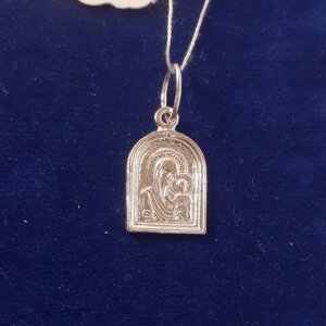 Срібний медальйон Пресвята Богородиця Казанська 1.37 г