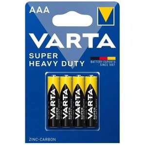 Акумулятор Varta Superlife AAA BLI 4 цинкову-карбон